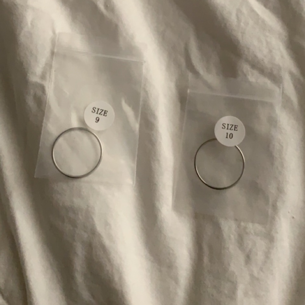 silver stackable rings